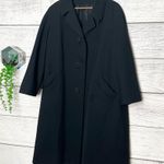 American Vintage Vintage Black Wool Blend Winter Overcoat with Jeweled Buttons Size XL Photo 1