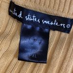 United States Sweaters UnitedStates Sweater Company Yellow Ribbed 3/4 Sleeve Sweater Photo 5