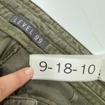 LEVEL 99 Pants Womens 27 Green Leandra Lounge Linen Blend Wide Leg Drawstring Photo 5