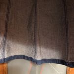 L.L.Bean Women Classic Fit Straight Aline Vintage Pleated Denim Skirt -6 petite Photo 1