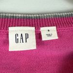 Gap Sweater Women's Small Pink Frenchie Bulldog Merino Wool Blend Cozy Preppy Photo 2