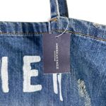 American Eagle  Denim Tote Bag Distressed Logo New Photo 4