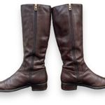 Coach Women’s Easton Brown Leather Riding Boot Size US 7.5 Photo 2