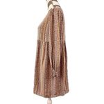 Impressions Path To Love Floral Babydoll Dress in Taupe - Size M Photo 4