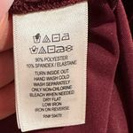 Cynthia Rowley BURGUNDY VELOUR STRETCH ROUND WIDE NECK 3/4 SLEEVE DRESS M Photo 4