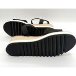 Toms  Womens Diana Espadrille Wedge Sandal‎ Black White NEW 11 Photo 5