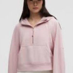 Lululemon  Scuba Oversized Half-Zip Hoodie In Flush Pink Photo 0