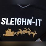 Cacique  Sleep SLEIGHIN’-IT Graphic V Neck Sleep LS Holiday PJ Top Pajama 26/28 Photo 1