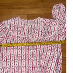 Lanz of Salzburg Flannel Night Gown‎ large Red White Hearts Flowers Pajamas Photo 1