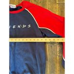Friends crewneck sweater size small colorblock nostalgia y2k Blue Photo 5