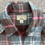NEW! Matchstick Women’s Plaid Flannel Shirt 100% Cotton Blue Pink Size XS Photo 6