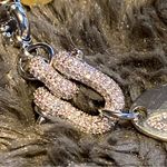 Vivienne Westwood  large pearl bracelet with encrusted lock and silver logo Photo 4