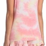 Betsey Johnson  Pink Yellow Tie Dye Sleepwear Pajama Tank Top Women's Size Small Photo 1