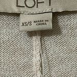 Loft womens size XS/S cardigan lightweight rib striped wrap creme colored new Photo 2