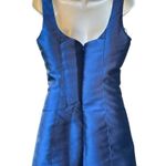 Doll kill Current Mood Satin Dress with Bow Straps Large Blue Photo 1