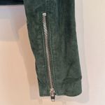 C&C California  Suede Moto Biker Bomber Zippered Jacket‎ Women's Small Green NWT Photo 8