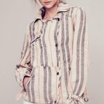 Free People  Moto Linen Jacket-Oversized Photo 3