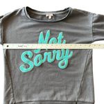 Juicy Couture NOT SORRY Carpet Applique Sweater Photo 8