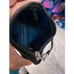 Coach  signature logo black wristlet card holder mini purse EUC‎ Photo 3