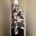 Mudd Tie Die Pink & Gray Long Sleeves V Neck Boho Knot Hippie Top SZ M Good Cond Photo 3