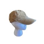 Gigi Pip Hat Cap Adult Tan Beige Adjustable Leather Strap Lined Casual‎ Corduroy Photo 0
