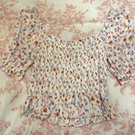 Forever 21 Puff Sleeve Floral Top Photo 2