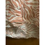 Velvet Heart  Zebra Print Button Down Shirt Top Women's Medium Photo 3