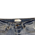 Oasis  by Eunina Jeans Blue Denim Mid Rise Destroyed Straight Jeans Size 1 Photo 4