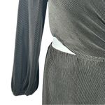 Hello Molly Black Midi Dress Size 6 One Shoulder Cut Out Waist Party Wedding Photo 8