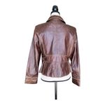 XOXO Women's Vintage Brown Leather Cowgirl Blazer Jacket Size L Photo 9