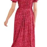 Boden Yoke Detail Floral Jersey Midi Dress Women's 10L Gin Fizz Pink Boho Chic Size undefined Photo 1