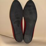 Salvatore Ferragamo Salvatore Ferragamo Women's Red Ribbed Pointed Toe Ballet Flats Size 8 Narrow Photo 5