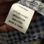 Chloe + Rene Size XL Blue White Checkered Anchor Sleeveless Nautical Shift Dress Photo 5