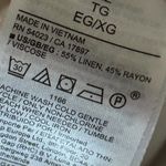 Gap Women's Mid Rise Easy Linen Blend Cargo Pants Pull On Size XL Relaxed Fit Photo 7