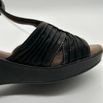 Natural Soul By Naturalizer Sandals Womens 11 Black Evie Wedge‎ Comfort Elements Photo 7