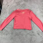 J.Jill  Women's Embroidered Velour Cardigan Button Front Pink Small‎ Y2K Photo 7