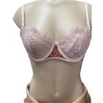 Victoria's Secret New Bra 34B Light Pink Lace Underwire Lined Feminine Intimates Photo 0