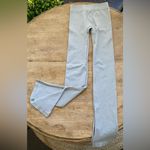 Fabletics Women’s Sz S Soft Gray Heather Seamless Ribbed High-Waisted Slit Pant Photo 7