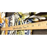 NWT INC Smocked Maxi Dress L Floral Print Blue Yellow White Cottage Romantic Size L Photo 4