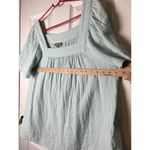 Style & Co . Women's Cotton Gauze Square-Neck Top Harbor Gray Size XXL Photo 6