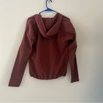 prAna  Farin Pullover Vino Burnt Red Long Sleeve Organic Cotton Hooded Size XS Photo 3