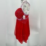 Auden mesh underwire babydoll lingerie,‎ red and lavender, size XL Photo 1