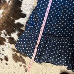Majorelle Sonia Mini Dress in Blue Dot Ruffle Puff Sleeve Polka Dot Size Medium Photo 8