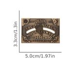 Halloween Vintage Ouija Plate Brooch Pin Photo 3