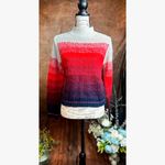 American Eagle Red Ombre Long Sleeve Mock Neck Soft  Outfitters Sweater size M Photo 7
