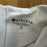 Athleta ‎ Top Womens Small White Back 1/4 Zip  Activewear Long Sleeve Thumbholes Photo 4