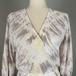 Young Fabulous and Broke Women Jillian Asymmetric Midi Dress S Small White Tie Dye Photo 1