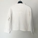 Madewell Sweatshirt Long-Sleeve Funnel-Neck Parchment Relaxed Size XS Photo 6