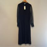 Boden Black Tulle Sleeve Midi Party Maxi Dress Size 14 NWT Whimsigoth Goth Witch Photo 1