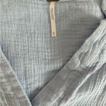 Free People Women's Light Blue Button-Up Top XS Photo 6